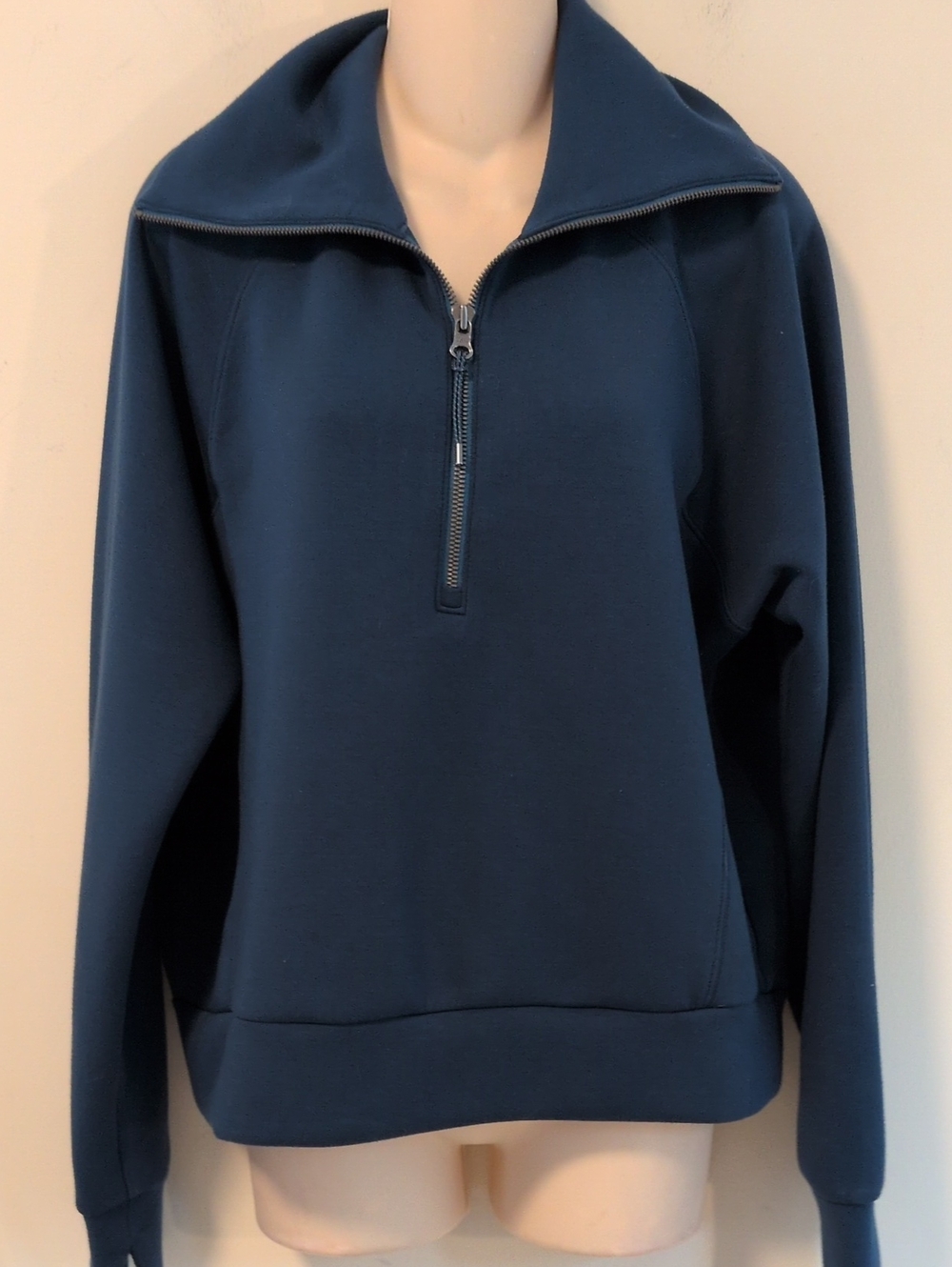 Spanx Air Essentials High Neck Half Zip Sweatshirt L - Picture 11 of 15